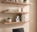 Ver mais imagens de Kit 3 Prateleiras 60x20cm em Mdp com Suporte Invisível Aveiro