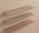 Ver imagem 3 de Kit 3 Prateleiras 60x20cm em Mdp com Suporte Invisível Aveiro
