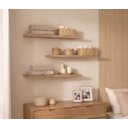 Ver imagem 7 de Kit 3 Prateleiras 60x20cm em Mdp com Suporte Invisível Aveiro
