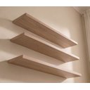 Ver imagem 4 de Kit 3 Prateleiras 60x20cm em Mdp com Suporte Invisível Aveiro