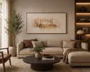 Ver imagem 1 de Quadro Decorativo Religioso Santa Ceia Clean Minimalista com Moldura 100x55