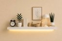 Ver imagem 1 de Prateleira MDF 30mm LED 60x20 Suporte Invisivel Branca 3000k Bivolt