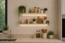Ver imagem 2 de Prateleira MDF 30mm LED 60x20 Suporte Invisivel Branca 3000k Bivolt