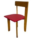 Ver imagem 6 de Cadeira Infantil de Madeira com Estofado:vermelho
