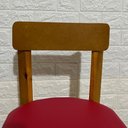 Ver imagem 4 de Cadeira Infantil de Madeira com Estofado:vermelho