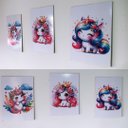 Ver imagem 1 de Kit 3 Placas Decorativas Quarto de Criança Quadrinhos em Mdf Casa