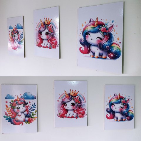 Kit 3 Placas Decorativas Quarto de Criança Quadrinhos em Mdf Casa