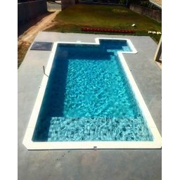 kit 42 pçs Borda Atérmica Piscina 50x25x1,5cm Malibu Branca - Areia de Quartzo Ind. Cimentícia - 2