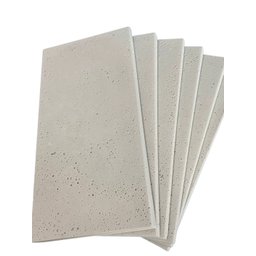 kit 42 pçs Borda Atérmica Piscina 50x25x1,5cm Malibu Branca - Areia de Quartzo Ind. Cimentícia - 1