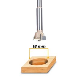 Broca para Furação Dobradiça Pequena de 18 mm Widea - 3