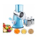Ver imagem 3 de Cortador Ralador Legumes Verduras Processador Moedor Frios Queijos 3 Laminas Fatiador Picador Manual