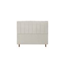 Ver imagem 1 de Cabeceira Estofada Cama Box Queen Carla Suede Bege 1,60cm - IS DECOR