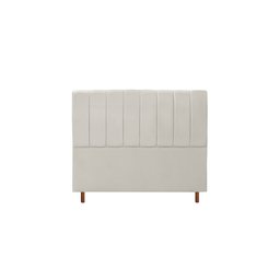 Cabeceira Estofada Cama Box Queen Carla Suede Bege 1,60cm - IS DECOR - 1 Cabeceira Estofada Cama Box Queen Carla Suede Bege 1,60cm - IS DECOR - 1