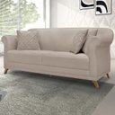 Ver imagem 2 de Sofa 2 Lugares Retro Polo 180cm com Almofada Linho Areia Ezz