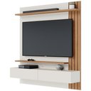Ver imagem 2 de Painel para TV 65 pol com Bancada Suspensa 150cm Will C04 Off White Matte Freijó - Lyam Decor