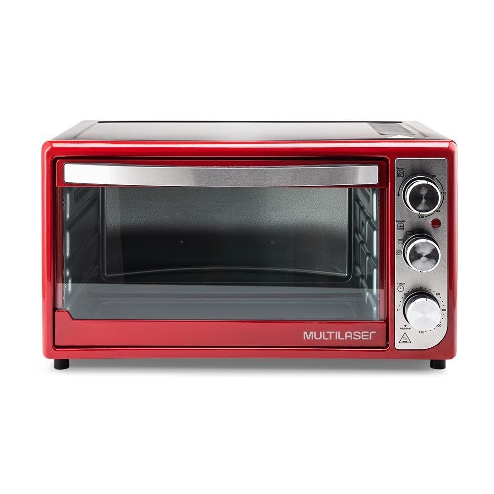 Compre Forno Elétrico 46L 127V-1500W Vermelho Ce129K - 12