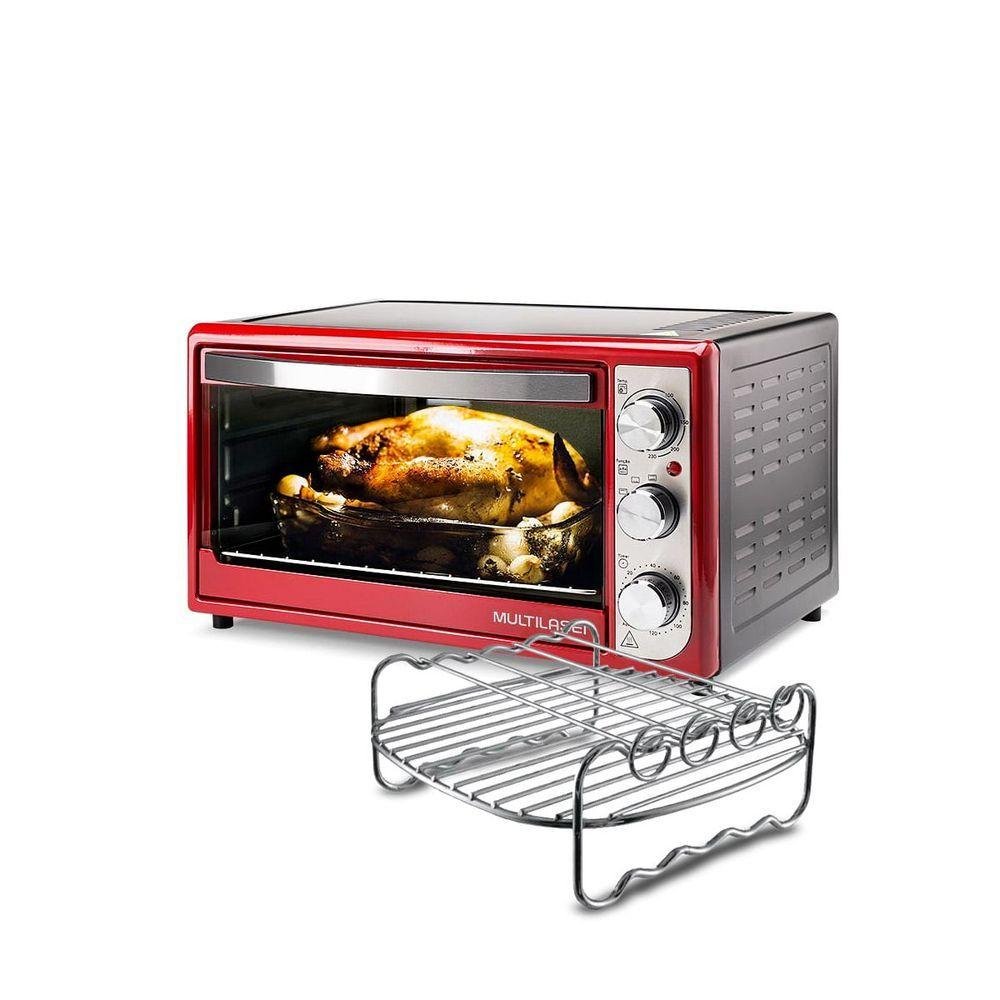 Compre Forno Elétrico 46L 127V-1500W Vermelho Ce129K - 8