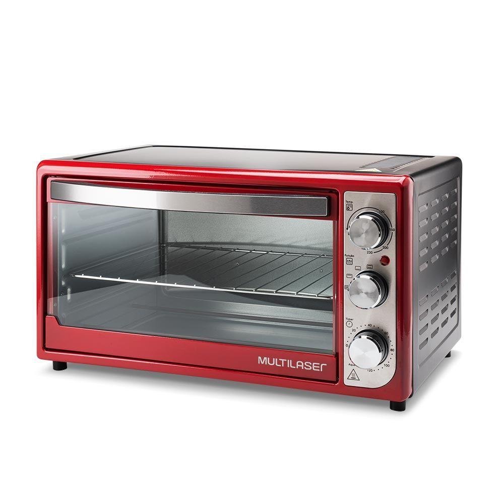 Compre Forno Elétrico 46L 127V-1500W Vermelho Ce129K - 7