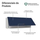 Ver imagem 3 de Armário Aéreo 1 Porta Basculante Branco/azul Vik Madesa