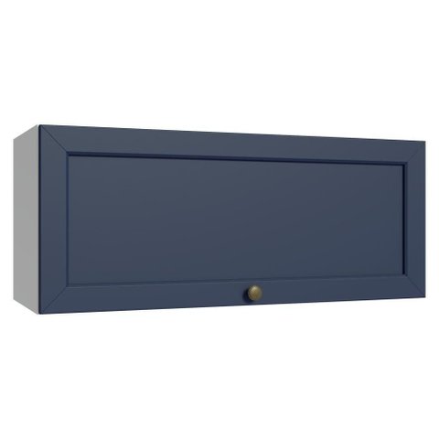 Armário Aéreo 1 Porta Basculante Branco/azul Vik Madesa