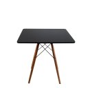 Ver imagem 2 de Mesa Jantar Quadrada Eiffel 80cm Preto MDF Charles Eames