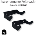 Ver imagem 7 de Kit 6 Suportes Embutidos Porta Garrafa de Vinho Adega Vertical Fixação de Parede Aço Robusto Preto