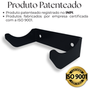 Ver imagem 2 de Kit 6 Suportes Embutidos Porta Garrafa de Vinho Adega Vertical Fixação de Parede Aço Robusto Preto