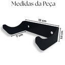 Ver imagem 5 de Kit 6 Suportes Embutidos Porta Garrafa de Vinho Adega Vertical Fixação de Parede Aço Robusto Preto