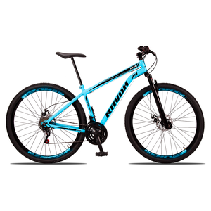 Bicicleta Aro 29 Suspensão Shimano Bike 21 Marchas Aço:azul Celeste