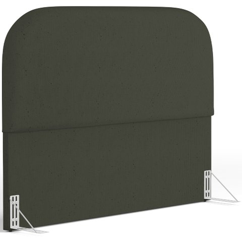 Cabeceira Cama Box Casal 140cm Orgânica Lanna W01 Linho Verde Musgo - Lyam Decor