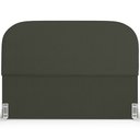 Ver imagem 3 de Cabeceira Cama Box Casal 140cm Orgânica Lanna W01 Linho Verde Musgo - Lyam Decor