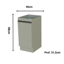 Ver imagem 2 de Balcão de Cozinha 40cm 1 Porta Multiuso Compacto para Cozinha