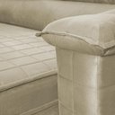 Ver imagem 6 de Sofá Retrátil Reclinável 2 Lugares com Molas 1,50m Quantum Suede Velut Bege - King House