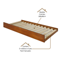 Ver imagem 6 de Conjunto Cama Queen com Cama Auxiliar em Madeira Maciça Mv Mel