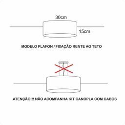Luminária Plafon 2 Focos 15w 5725 Faixa Dupla Tom Luz Iluminação - 3