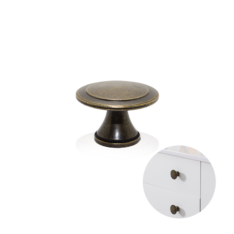 Puxador Ponto Ouro Envelhecido 30 mm 10 Peças