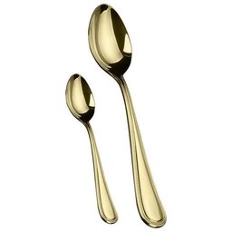 Faqueiro Pearl champanhe 24 peças em aço inox Fracalanza - 2