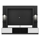 Ver imagem 3 de Estante Tv 65" Com Leds Berlim Multimóveis V3392 Preta/Branca Preto/Branco