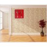 Relógio de Parede MDF Vermelho Números Espelhados Preto - 4