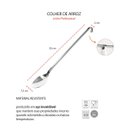 Ver imagem 3 de Colher Profissional Aço Inox Arroz Buffet Restaurante 50cm