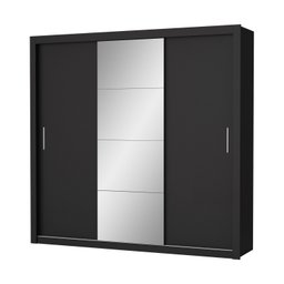 Guarda Roupa Casal com Espelho 3 Portas 4 Gavetas Max Plus Espresso Móveis - 3