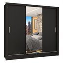 Ver imagem 3 de Guarda Roupa Casal 3 Portas com Espelho Porto Plus Espresso Móveis