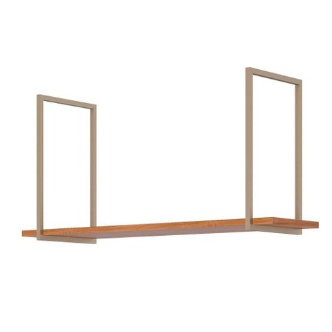 Prateleira Decorativa Sala Estar Suspensa Bella 125cm Cinamomo - Mgm