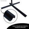 Ombrelone Lateral Suspenso 3 Metros Jardim com Base e Manivela Azul Importway Iwoblb-300 Az - 4