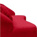 Ver imagem 7 de Namoradeira Sofá Feijão Cancún 150cm Orgânica Veludo Vermelho