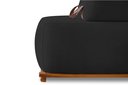 Ver imagem 3 de Sofá Dubai 2 Lugares 1.60m Tecido Bouclê Preto para Sala Bz Home Decor