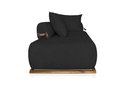 Ver imagem 6 de Sofá Dubai 2 Lugares 1.60m Tecido Bouclê Preto para Sala Bz Home Decor