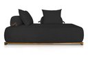 Ver imagem 7 de Sofá Dubai 2 Lugares 1.60m Tecido Bouclê Preto para Sala Bz Home Decor