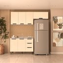 Ver imagem 1 de Cozinha Compacta 250051 3 Peças Meena Branco Creme Politorno Móveis
