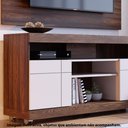 Ver imagem 5 de Rack com Painel Yara para Tv com 55 - Nogueira/off White